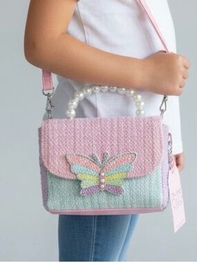 Ms. Gwen’s OMG Accessories Pastel Butterfly Crossbody Purse NWT